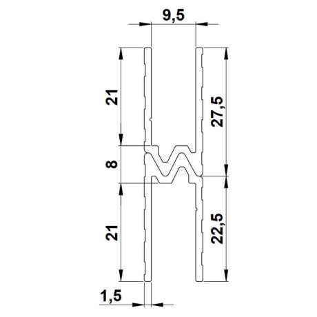 6304 aluminium hybrid lid location 9-5mm