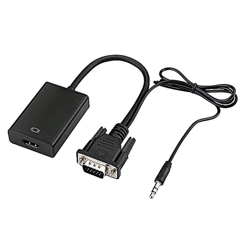 ARTSOUND VD-242 VGA HDMI Adapter Cable 3.5mm Audio Video Converter