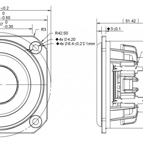 Peerless 830 984 Full Range Woofer 2.5" - Image 3