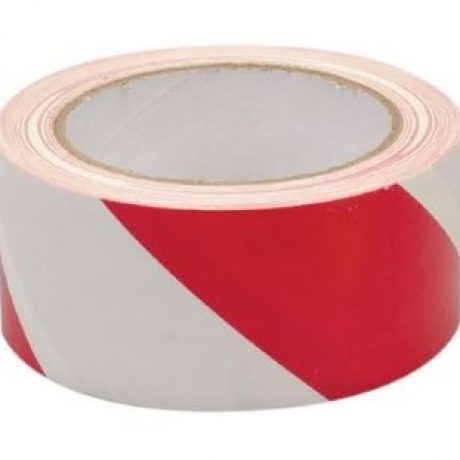 LeMark PVC50RW008 Adhesive Barrier tape Hazard perimeter Warning areas PVC Red-White 50mm x 33m