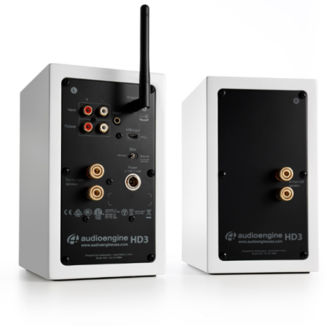 Audioengine HD3 Self-Amplifying Bookshelf Speakers 2.75 ”15W RMS White hxeia artound wireless