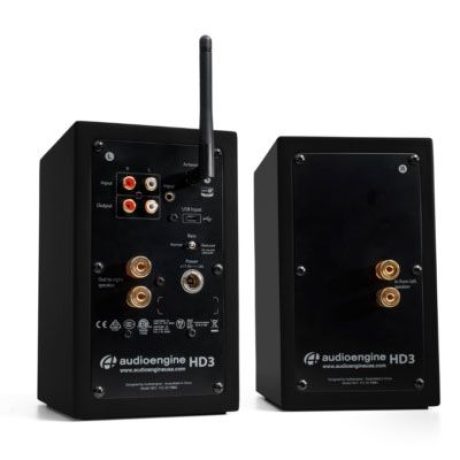 Audioengine HD3 Wireless Speakers Black (Pair) artsound hxeia