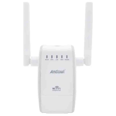 Andowl Q-A225 WiFi Extender Single Band (2.4GHz) 300Mbps με 2 Θύρες Ethernet Andowl Q-A225