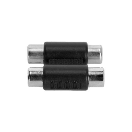 K4ATRF2RF2-Adam-Hall-Connectors-4-STAR-AT-RF2-RF2-Twin-Adapter-2-x-RCA-female-to-2-x-RCA-female