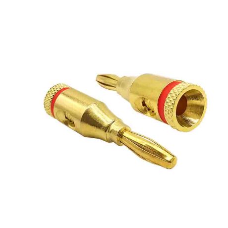 XS-P011B gold plated banana pomona plug cable 4mm red