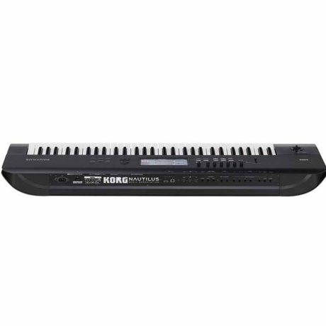 korg nautillus 62 keys midi keyboard synthesizer back side
