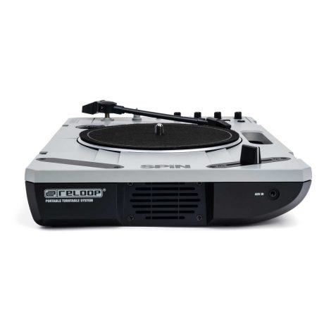 RELOOP Spin Turntable with Preamplifier and Built-in Speakers Gray