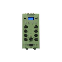 OMNITRONIC GNOME-202P Mini DJ Mixer 2-channel with Bluetooth and MP3 player (green)
