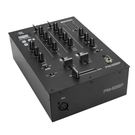OMNITRONIC PM-222P 2-Channel DJ Mixer with Bluetooth and MP3 player
